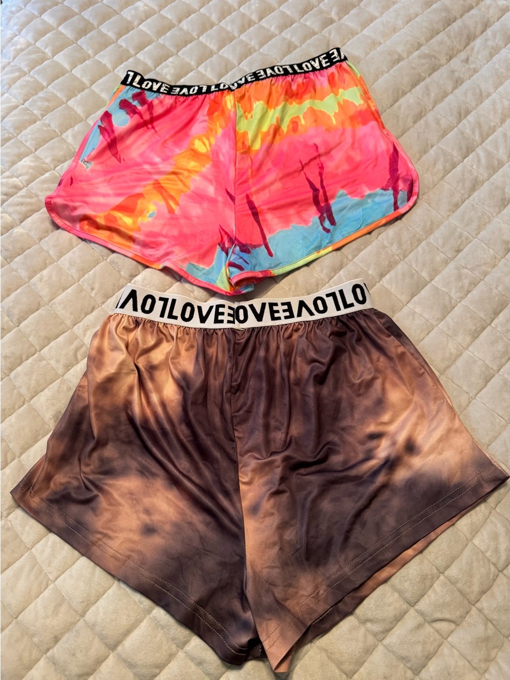 SHEIN Silver Elastic Waistband Skirt or Shorts (M)